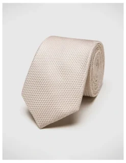 Politix Silk Textured Two-tone Tie in Neutral