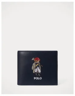 Polo Ralph Lauren Polo Bear Leather Billfold Wallet