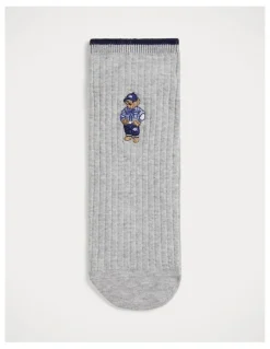 Polo Ralph Lauren Polo Bear Mini-Cable Quarter-Crew Socks