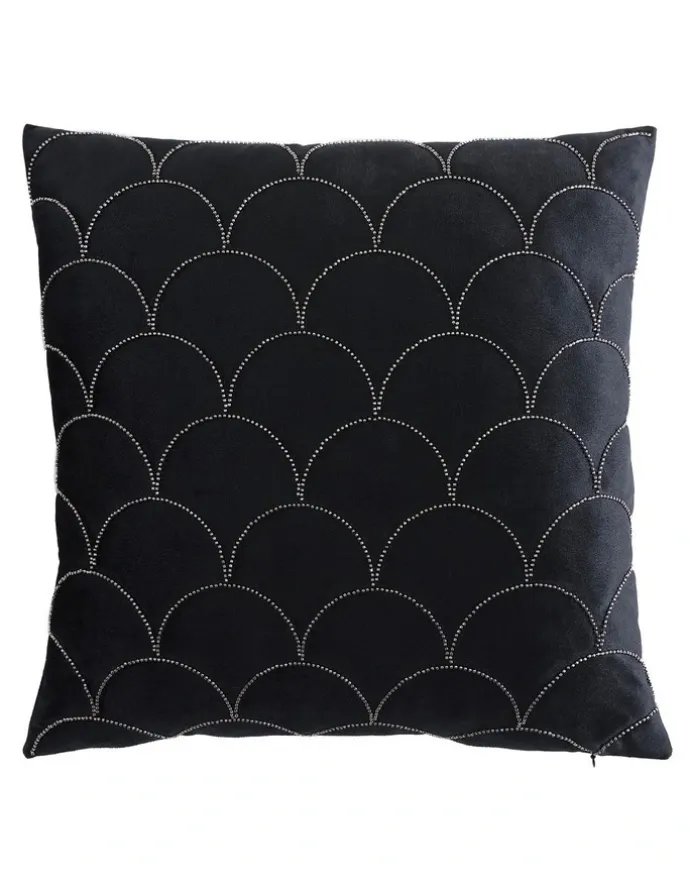 Private Collection Kinsey Square Cushion in Black