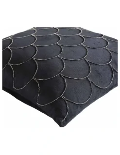 Private Collection Kinsey Square Cushion in Black