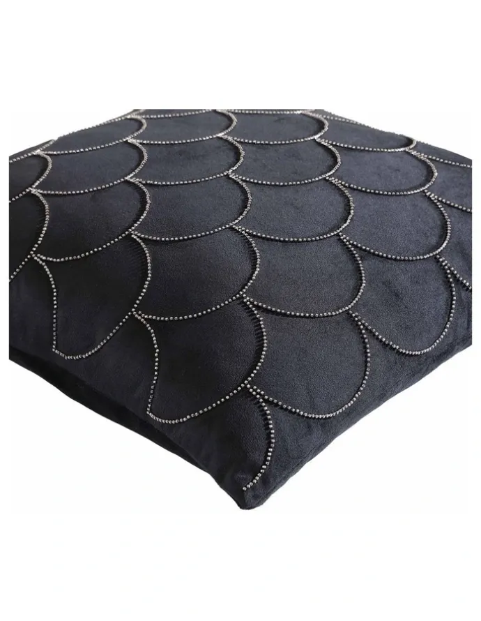 Private Collection Kinsey Square Cushion in Black