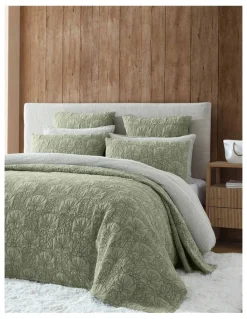 Private Collection Lilian Bedspread Coverlet in Moss