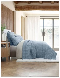 Private Collection Lilian Bedspread Coverlet Set in Blue
