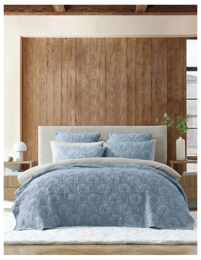 Private Collection Lilian Bedspread Coverlet Set in Blue