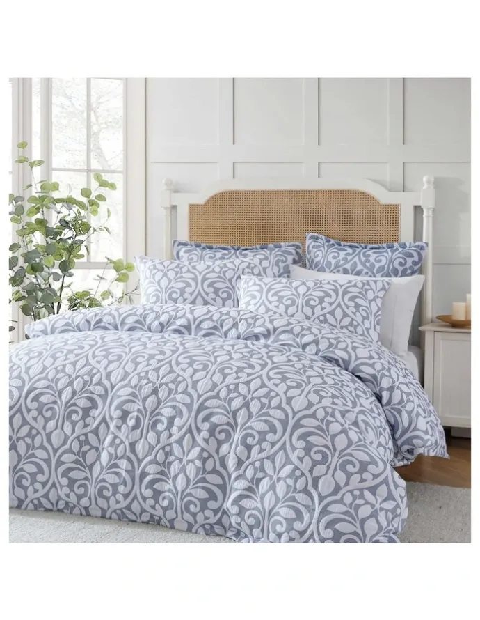 Private Collection Marina Quilt Cover Set in Blue