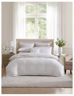 Private Collection Mayfair Quilt Cover Set in Stone