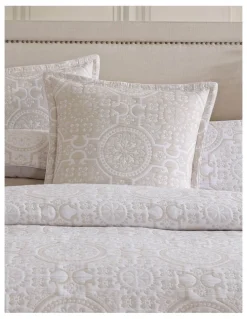 Private Collection Mayfair Quilt Cover Set in Stone