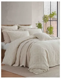 Private Collection Parisian Quilt Cover Set in Beige