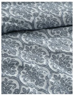 Private Collection Theodora Quilt Cover Set in Petrol