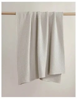Private Collection Urban Waffle Blanket in Stone