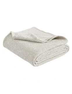 Private Collection Urban Waffle Blanket in Stone