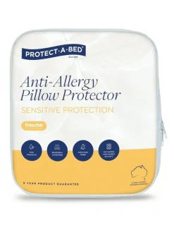 Protect-A-Bed Anti-Allergy Tencel Waterproof Pillow Protector Twin in White