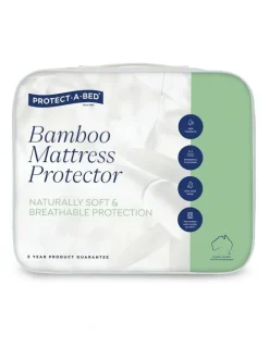 Protect-A-Bed Bamboo Waterproof Mattress Protector in White