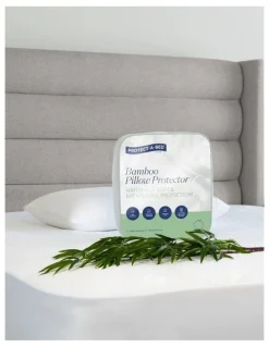 Protect-A-Bed Bamboo Waterproof Pillow Protector in White