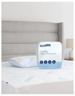 Protect-A-Bed Cooling Waterproof Pillow Protector in White