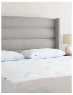 Protect-A-Bed Cooling Waterproof Mattress Protector in White