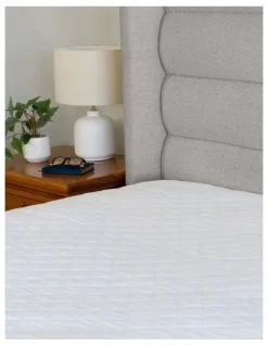 Protect-A-Bed Cotton Rich Quilted Waterproof Mattress Protector in White