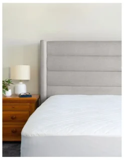 Protect-A-Bed Cotton Rich Quilted Waterproof Mattress Protector in White