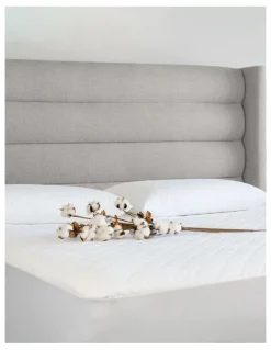 Protect-A-Bed Cotton Rich Quilted Waterproof Pillow Protector in White