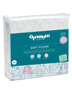 Protect-A-Bed Opossum Plush Mattress Protector in White