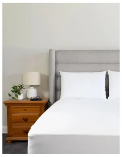 Protect-A-Bed Organic Cotton Terry Waterproof Pillow Protector Twin Pack in White