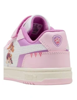 Puma Caven Iii Paw Patrol Self-Fastening Pre-School Sneakers In Lt Pink
