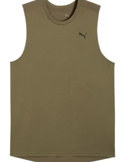 Puma M Pwrtrain Sleeveless Tee in Green