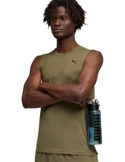 Puma M Pwrtrain Sleeveless Tee in Green