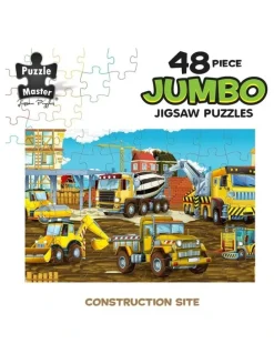 Puzzle Master Jumbo Floor Puzzle Construction Site 48 Piece