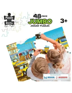 Puzzle Master Jumbo Floor Puzzle Construction Site 48 Piece