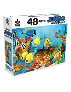 Puzzle Master Jumbo Floor Puzzle Underwater Shipwreck 48 Piece