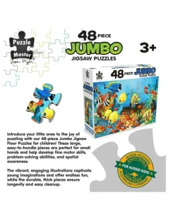 Puzzle Master Jumbo Floor Puzzle Underwater Shipwreck 48 Piece