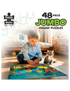 Puzzle Master Jumbo Floor Puzzle Underwater Shipwreck 48 Piece
