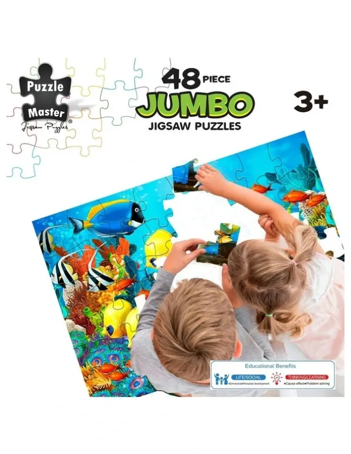 Puzzle Master Jumbo Floor Puzzle Underwater Shipwreck 48 Piece