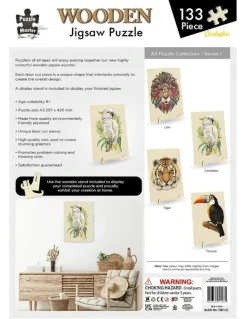 Puzzle Master Wooden Jigsaw Cockatoo (A3 Series) Puzzle 133 Piece