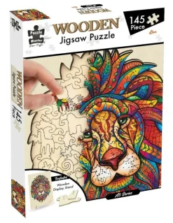 Puzzle Master Wooden Jigsaw Lion (A3 Series) Puzzle 145 Piece