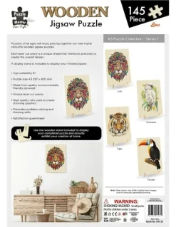 Puzzle Master Wooden Jigsaw Lion (A3 Series) Puzzle 145 Piece