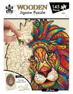 Puzzle Master Wooden Jigsaw Lion (A3 Series) Puzzle 145 Piece