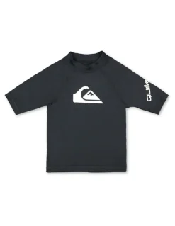 Quiksilver All Time Surf Rash Vest in Black