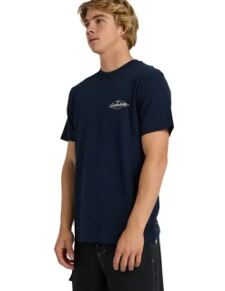 Quiksilver Birdsnest T-Shirt In Dark Navy