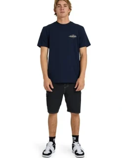 Quiksilver Birdsnest T-Shirt In Dark Navy