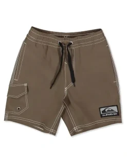 Quiksilver Boys 2-7 Exhibit 13 Volley Shorts In Canteen