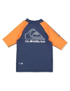Quiksilver Boys 2-7 On Tour Short Sleeve Rashguard In Jaffa Orange