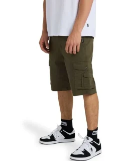Quiksilver Crucial Battle 21 Cargo Shorts Grape Leaf