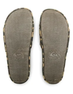Quiksilver Dockyard Slides in Grn/Camo/Mult