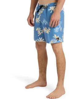 Quiksilver Everyday Printed 17 Volley Shorts Quiet Harbor Rave Dazie