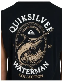 Quiksilver Hard Line Muscle Top In Black