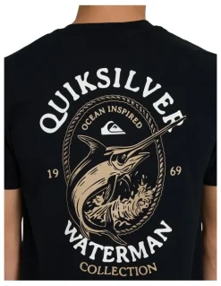 Quiksilver Hard Line T-Shirt In Black