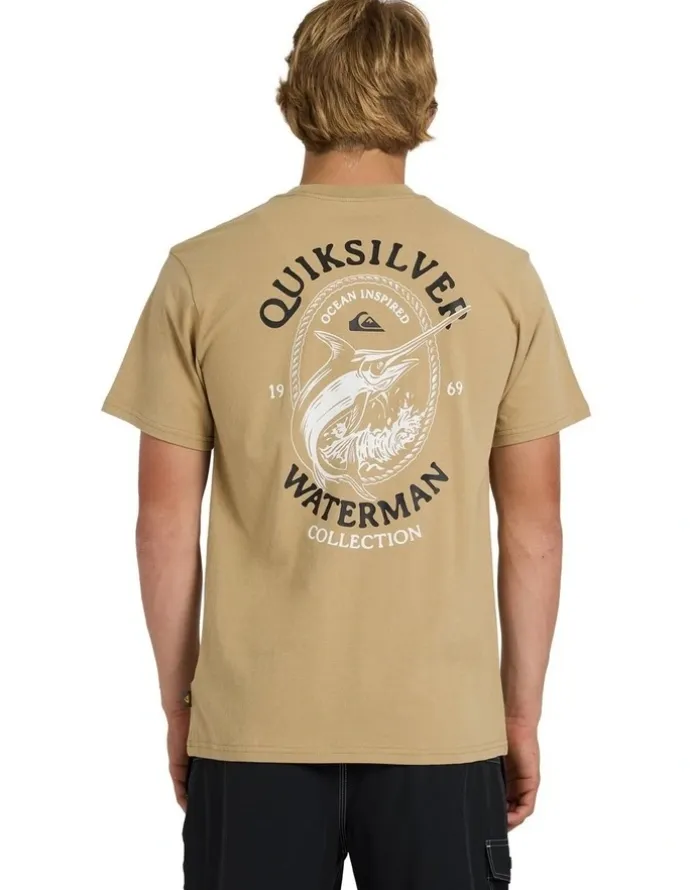 Quiksilver Hard Line T-Shirt In Cornstalk